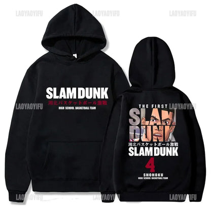 Slam Dunk Anime Hoodie Men Sakuragi Hanamichi Kaede Rukawa Hooded Sweatshirs Classic Japanese Manga Autumn and Winter Pullover