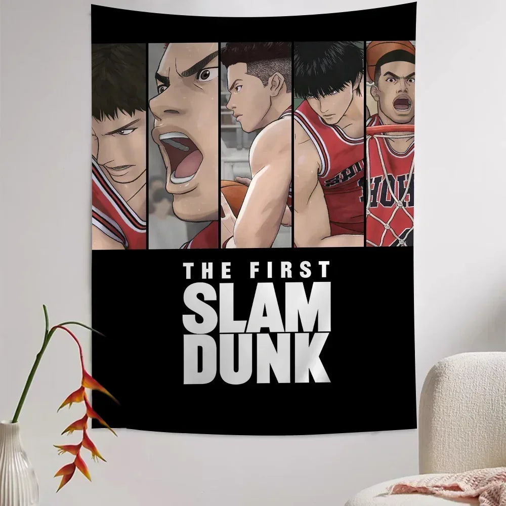 Anime SLAM DUNK Sakuragi DIY Wall Tapestry for Living Room Home Dorm Decor Wall Art Decor