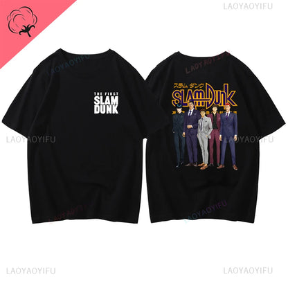 Slam Dunk Basketball Summer Sports Illustrated Short Sleeve T-shirt SlamDunk Sakuragi Hanamichi Printed Man Loose Tide Clothes