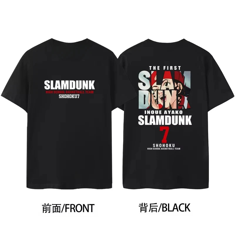 Slam Dunk 2025 Anime Japanese Harajuku Graphic T-Shirt Printed T-Shirt Men's and Women's T Shirt