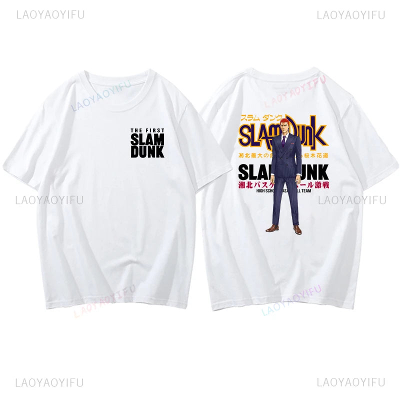 Slam Dunk Basketball Summer Sports Illustrated Short Sleeve T-shirt SlamDunk Sakuragi Hanamichi Printed Man Loose Tide Clothes